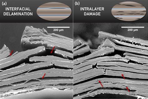 Delamination vs. break.